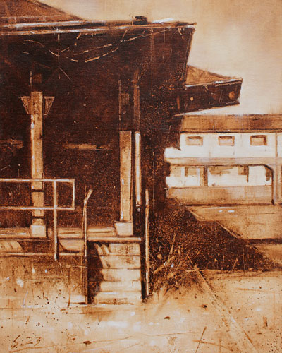 0165-Nostalghia-Alter-Magazinhof-Ks-2023-Oel-Lw-30x24cm