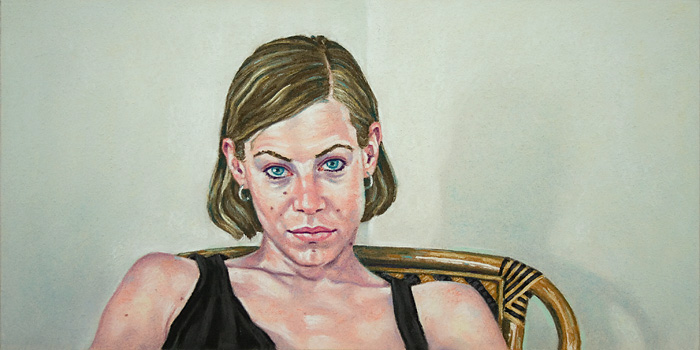 019-Erstes-Portrait-Esther-2001-Pastell-Kt-Holz-24x48cm