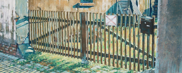 036-Toreinfahrt-im-Sonnenlicht-2002-Pastell-Kt-Holz-20x50cm