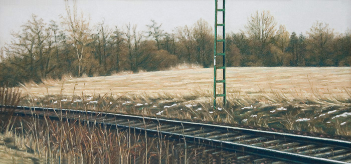 038-Der-Letzte-Schnee-03-Pastell-Kt-Holz-29x62cm