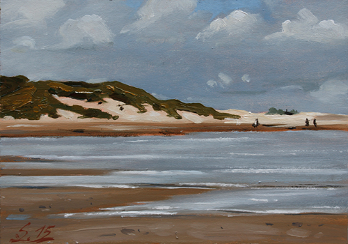 192-Bewoelkter-Himmel-Amrum-Odde-2015-Oel-Kt-14x20cm