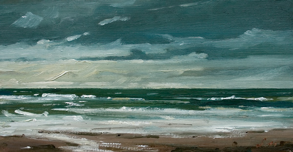 272-Brandung-Nordsee-2011-Oel-Kt-13x25cm