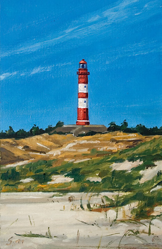 285-Leuchtturm-Amrum-2011-Oel-Kt-20x13cm