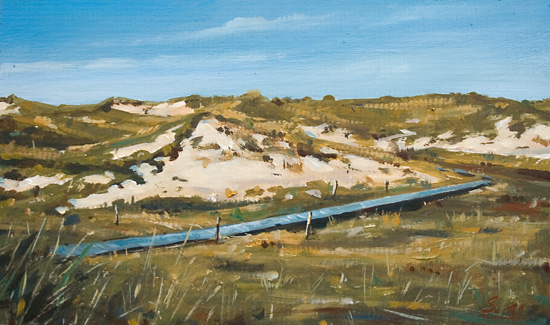 288-In-den-Duenen-Amrum-2011-Oel-Kt-13x22cm