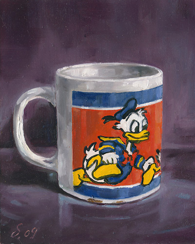 017-Mein-Donald-2009-Oel-Holz-15x12cm