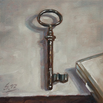 063-Schluessel-und-Zigarettenetui-2012-Oel-Lw-Kt-15x15cm