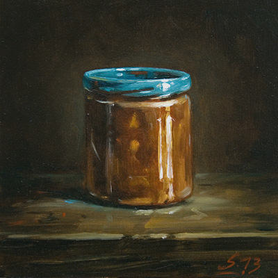 079-Glaeschen-2013-Oel-Holz-15x15cm