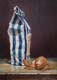 030-Tee-mit-Schalotten-2011-Oel-Lw-Holz18x13cm