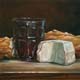 055-Kaese-Brot-und-Wein-2012-Oel-Holz-15x15cm