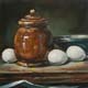 065-Steingutgefaesse-mit-Eiern-2012-Oel-Holz-15x15cm