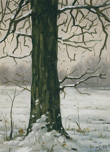 025-Winterstimmung-2010-Oel-Lw-Holz-18x13cm