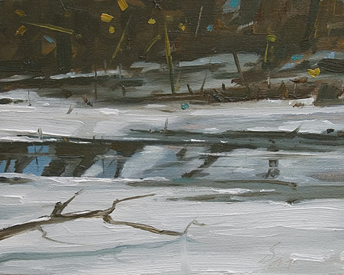 041-Winterszenen-XXII-2011-Oel-Holz-12x15cm