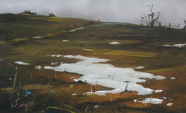 049-Winterszenen-XXVII-2011-Oel-Holz-11x18cm