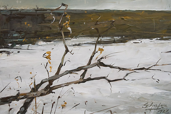 060-Winterspuren-II-2012-Oel-Holz-20x30cm
