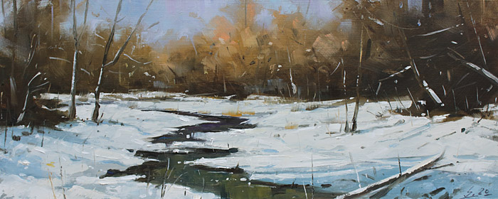 090-Am-Bach-2020-Oel-Holz-18x45cm