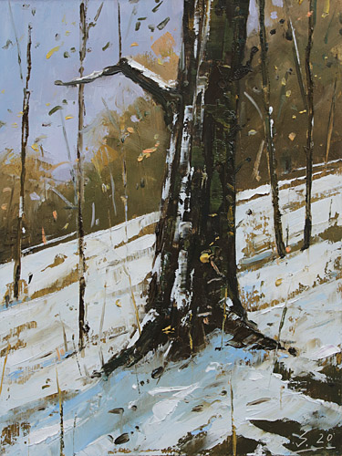 097-Baum-im-Winter-2020-Oel-Holz-24x18cm
