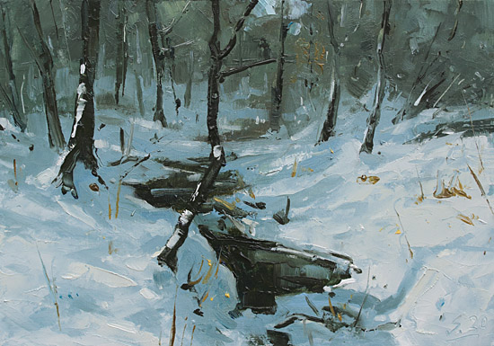 142-Winterstudie-VI-2020-Oel-Kt-14x20cm