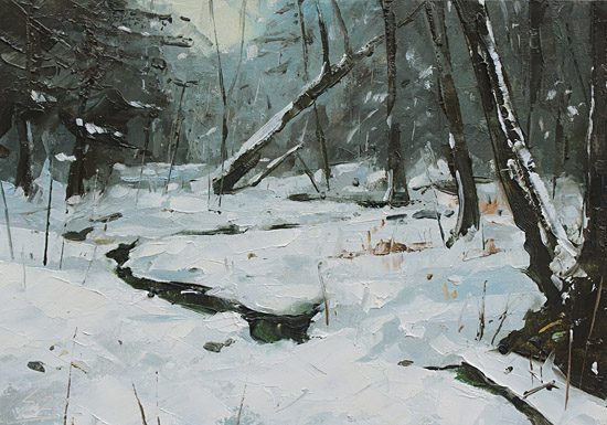 143-Winterstudie-VII-2020-Oel-Kt-14x20cm