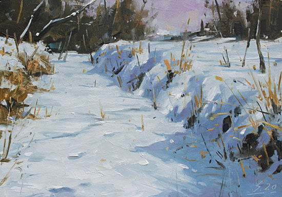 153-Im-Sonnenlicht-IV-2020-Oel-Kt-14x20cm