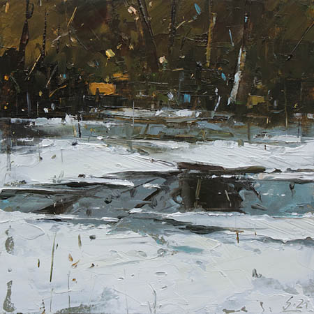 163-Eisloch-I-2021-Oel-Kt-20x20cm