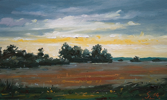 013-Naehe-Teufelsmoor-2014-Oel-Karton-15x25cm