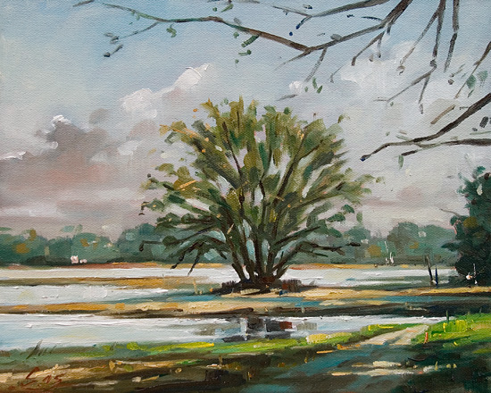 048-Rheinaue-bei-Ingelheim-2015-Oel-Lw-24x30cm