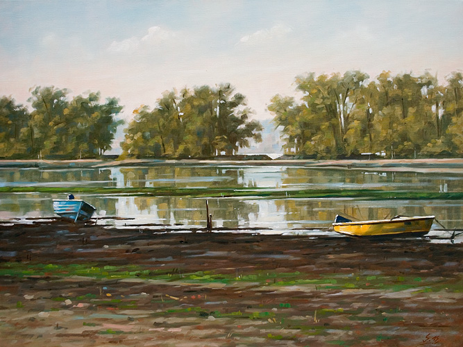 051-Rheinaue-bei-Ingelheim-II-2015-Oel-Lw-60x80cm