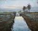 001-Torfgraben-Worpswede-2014-Oel-Holz-24x30cm
