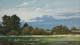 006-Abendstimmung-Worpswede-2014-Oel-Karton-12x21cm