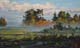 012-Worpswede-Landschaft-im-Dunst-2014-Oel-Karton-15x25cm